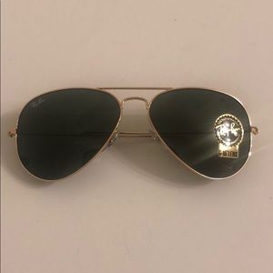 Gold RayBan aviators